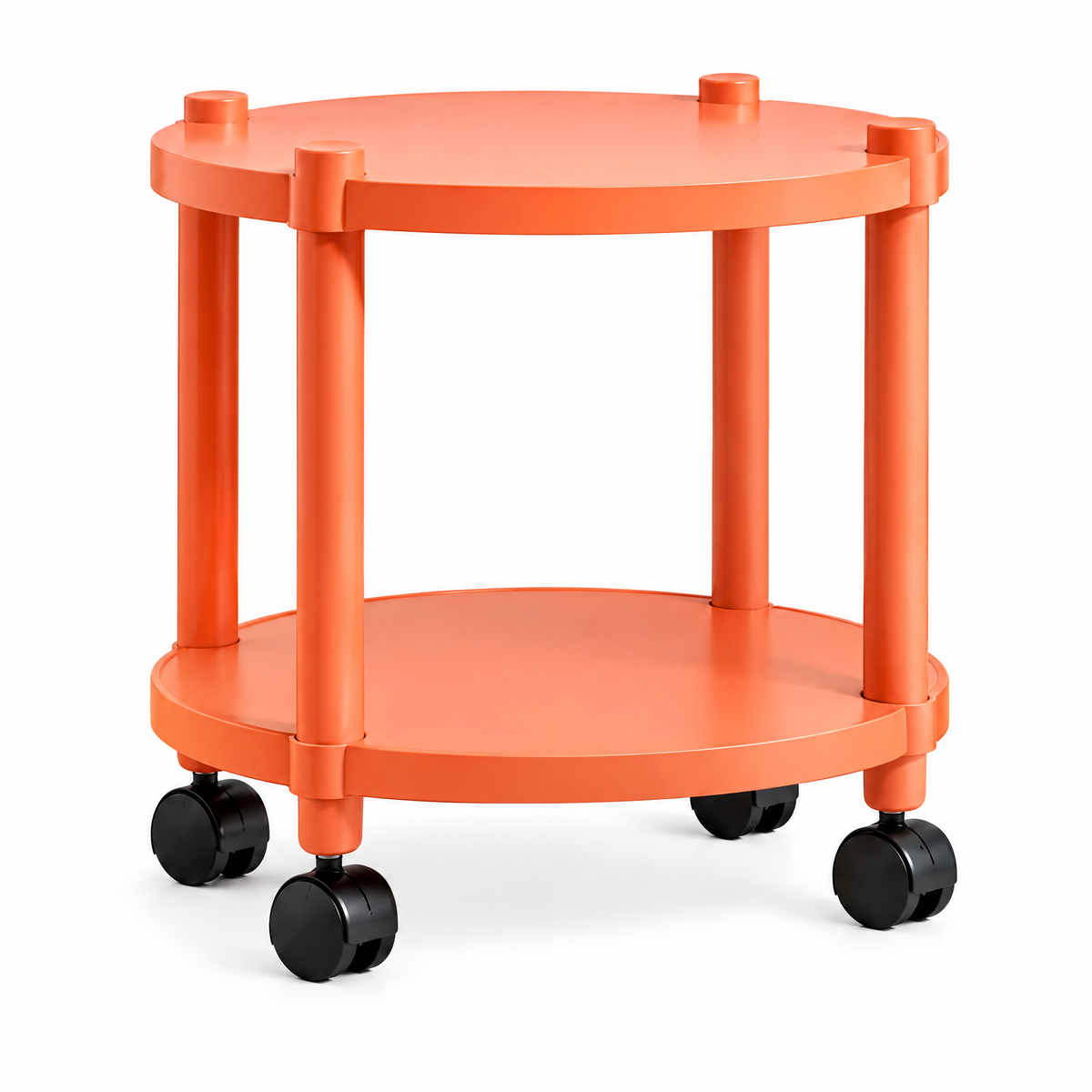 Gomrix Orange Round Side Table