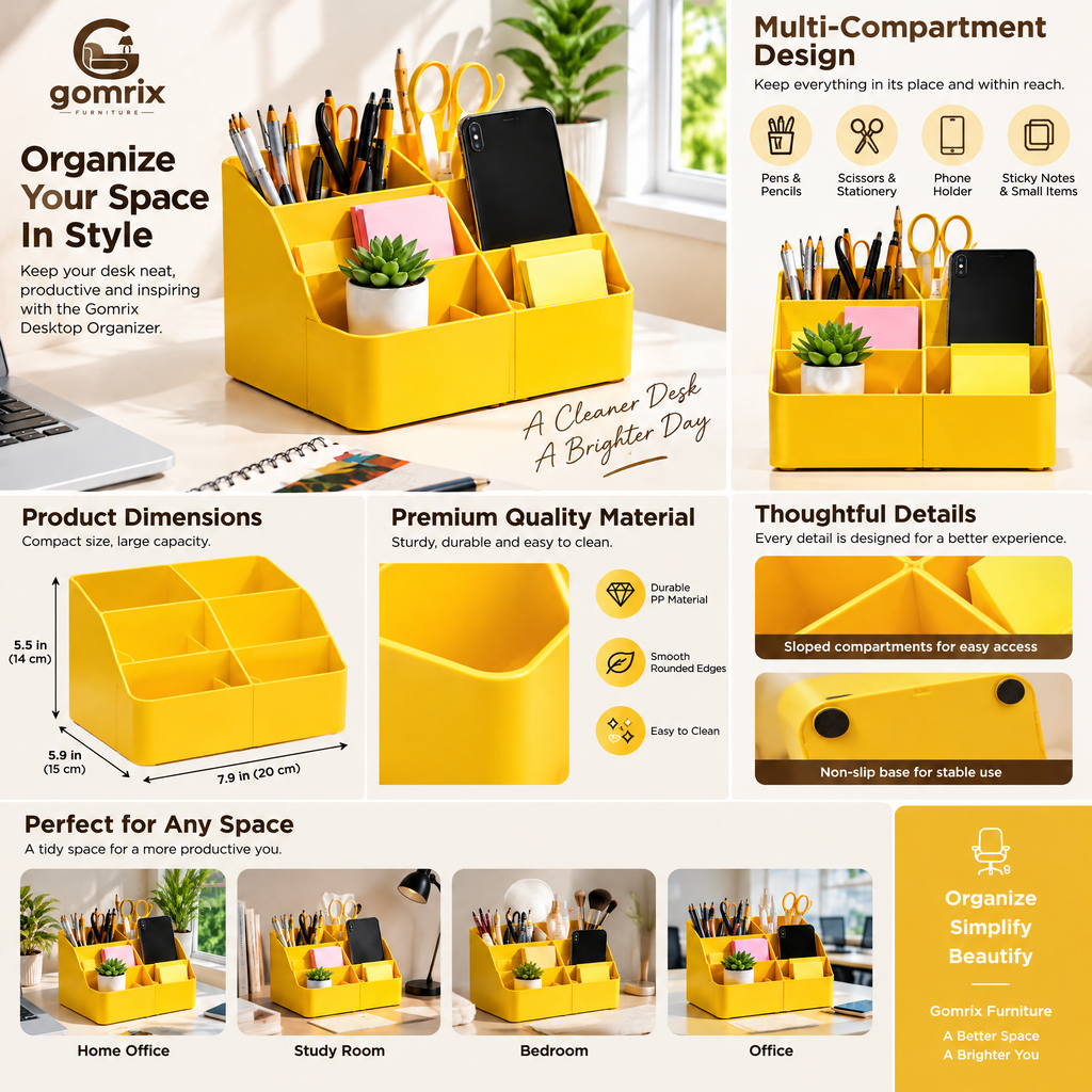 Gomrix Desktop Storage Organizer