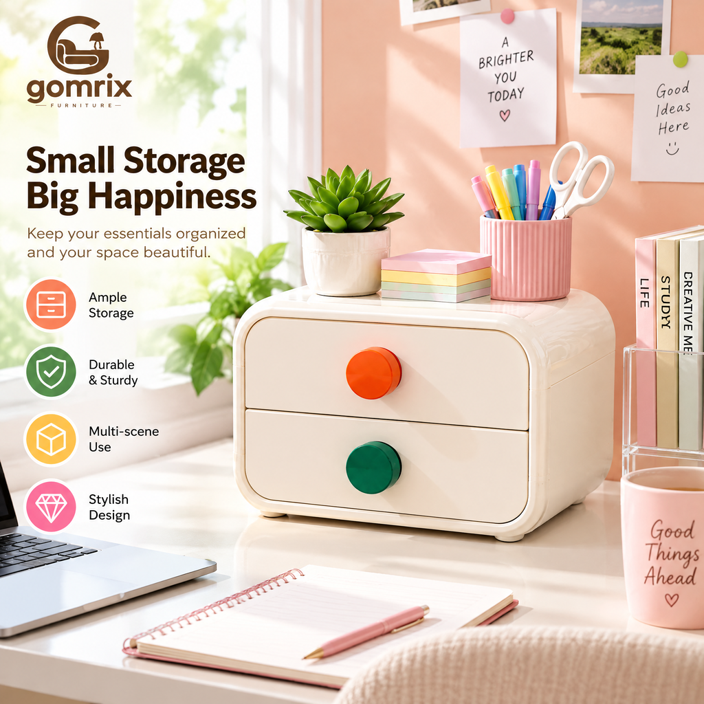 Gomrix Mini Drawer Desk Organizer