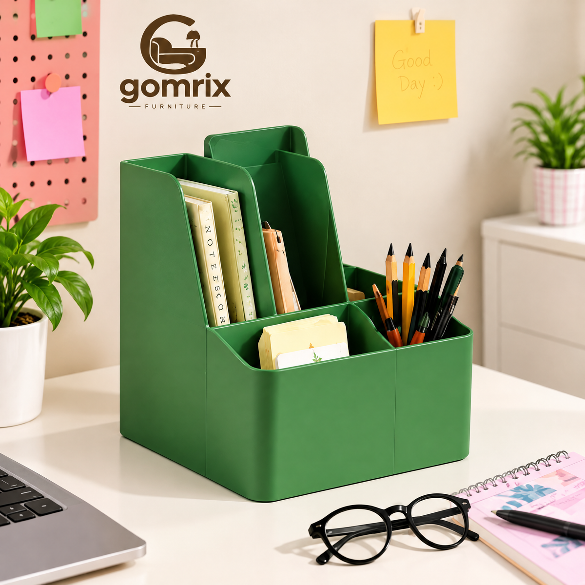 Gomrix Vertical Desk File Organizer