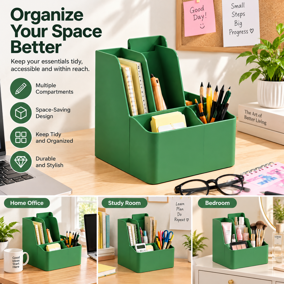 Gomrix Vertical Desk File Organizer