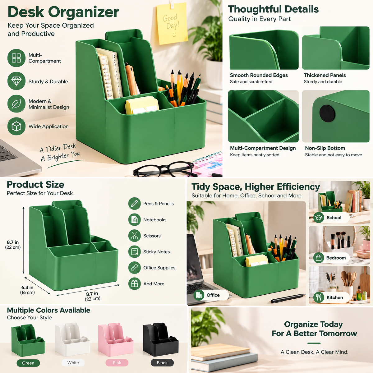 Gomrix Vertical Desk File Organizer