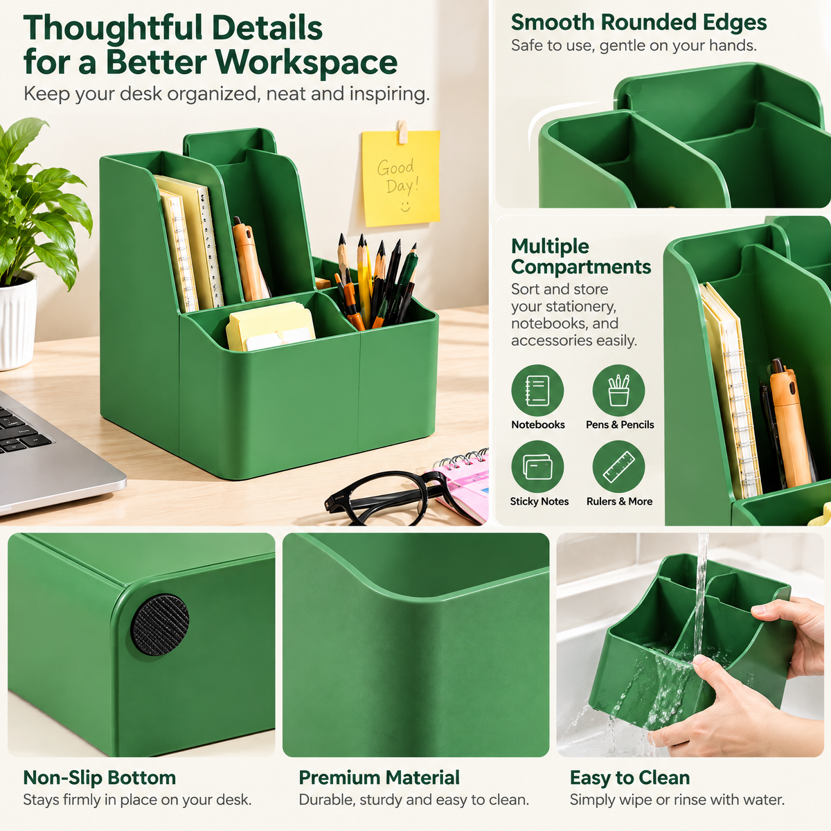 Gomrix Vertical Desk File Organizer