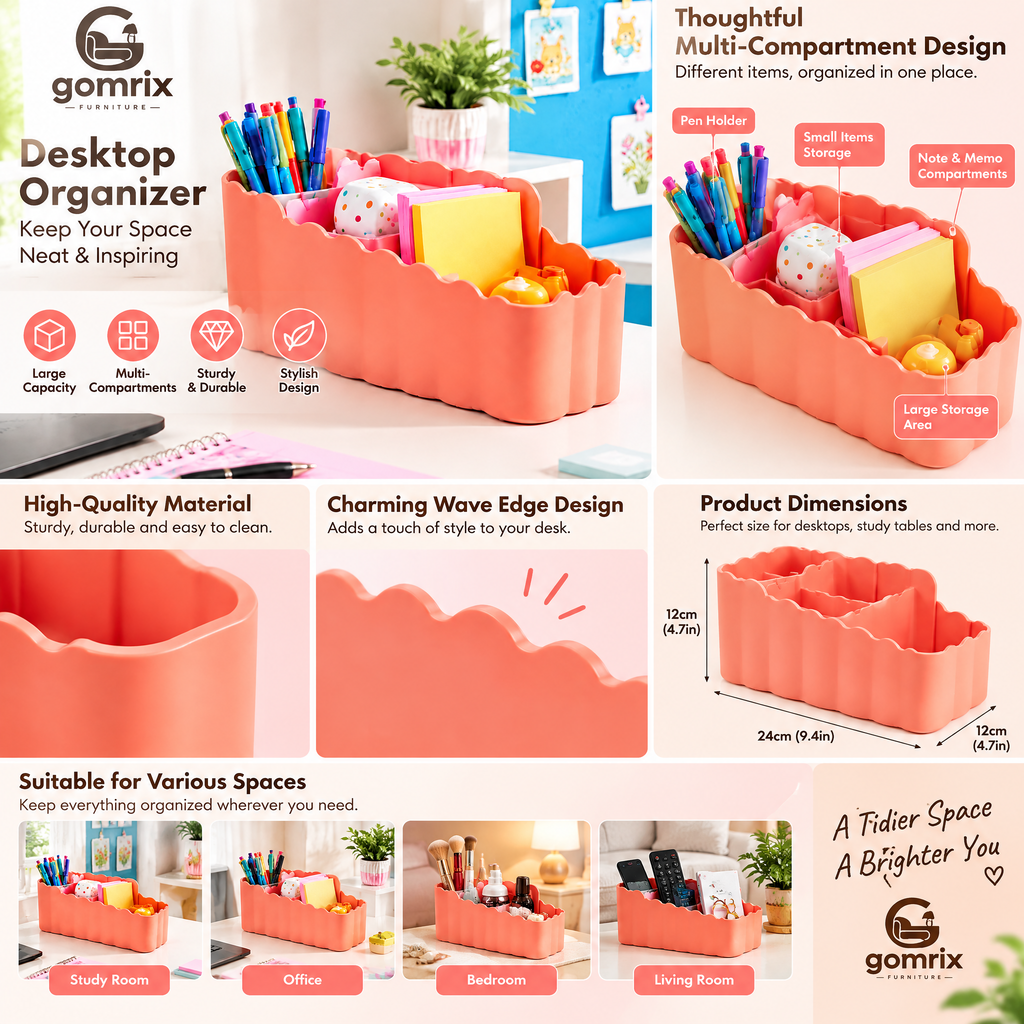 Gomrix Multi Slot Stationery Organizer