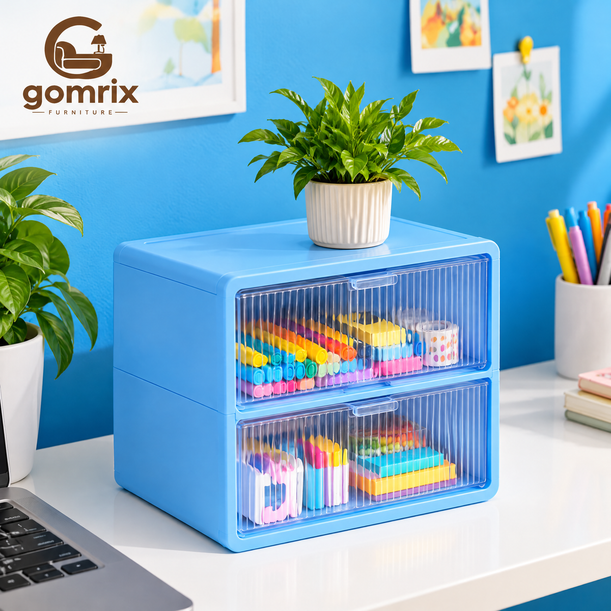Gomrix Acrylic Drawer Storage Box